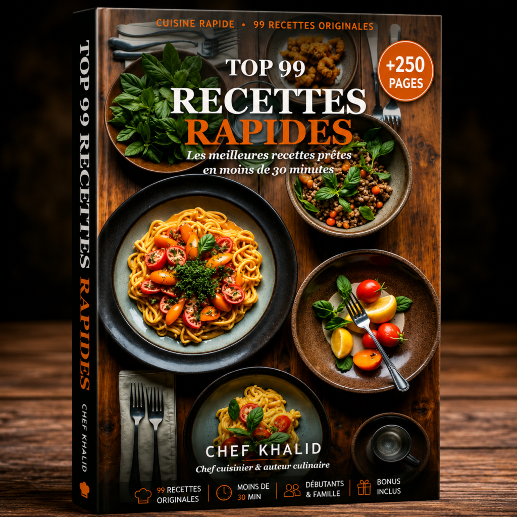99 recettes originales, testées et approuvées, prêtes en moins de 30