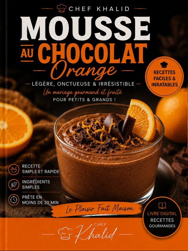 Mousse au Chocolat Intense à l&rsquo;Orange